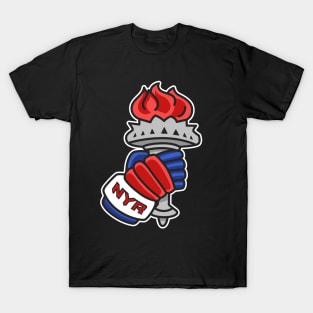 New York Rangers Statue of Liberty Torch T-Shirt